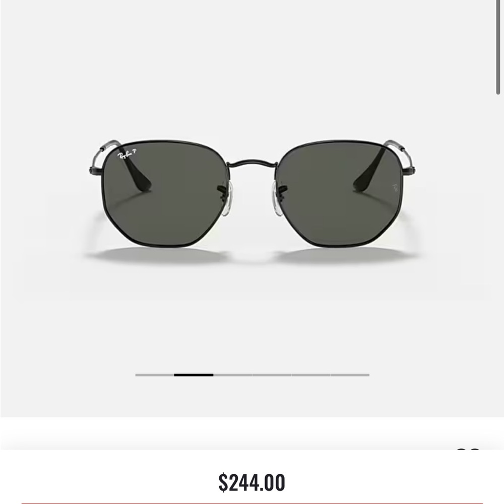 Ray-Ban Black Square Polarized Sunglasses